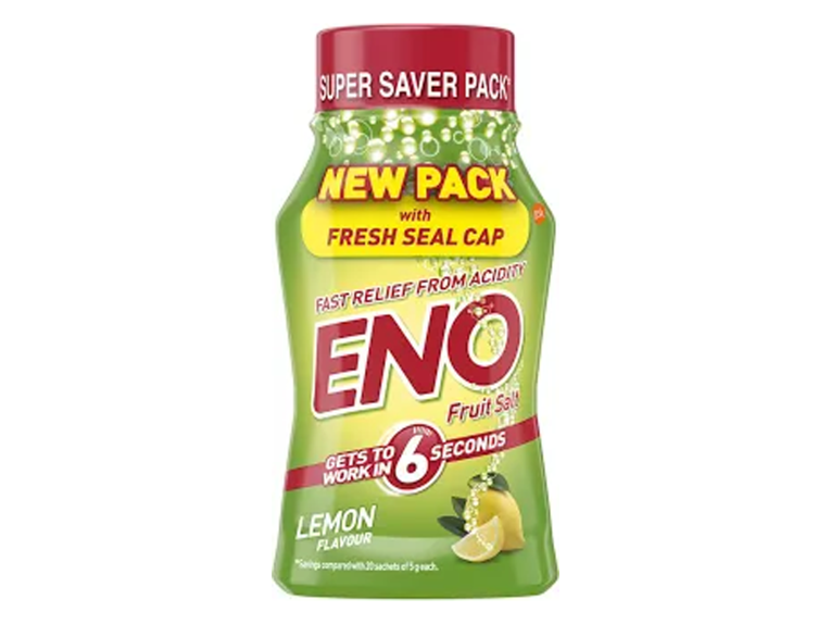 Eno Fruit Salt Lemon Green 100gm- Eno