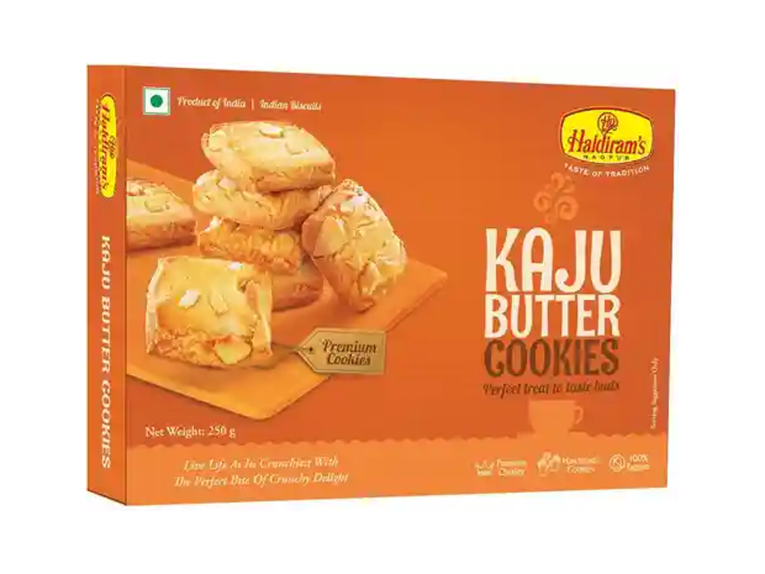Kaju Butter Cookies 250gm- Haldiram's