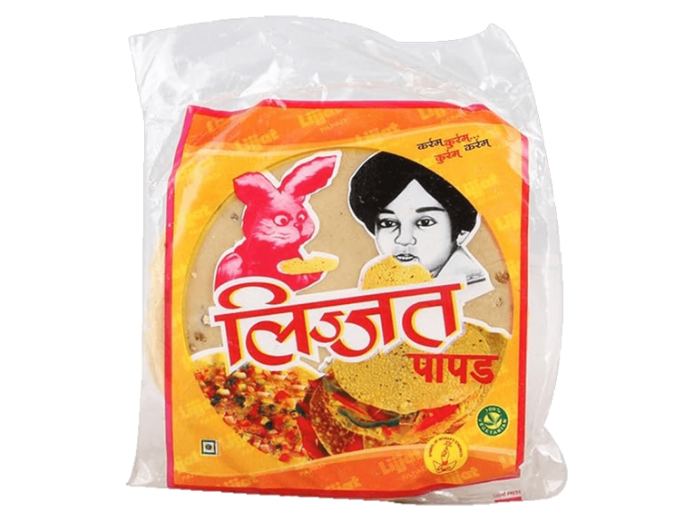 Plain Udad Papad 200gm- Lijjat