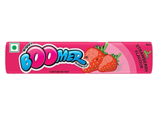 Boomer Strawberry Gum 80gm 12pc- Parle
