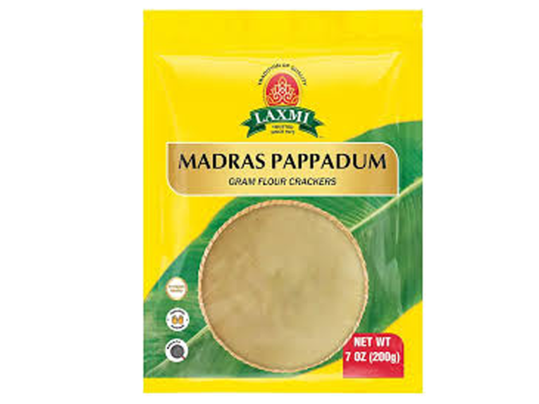 madras pappadum 200gm- laxmi